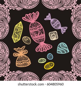 Sweets. Vector illustration.