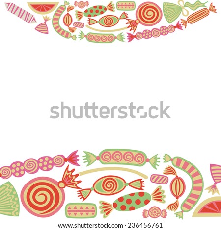 Similar – Image, Stock Photo Fruit frame on white background