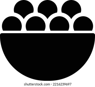  Süßigkeiten Vektorgrafik auf transparentem Hintergrund. Hochwertige Symbole. Glyphen Vektorsymbole für Konzept und Grafikdesign. 

