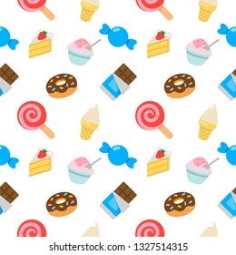 Sweets vector isolated pattern. Candy pattern - Vector