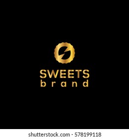 Sweets vector logo design template. Cookies emblem (sign, symbol, icon)