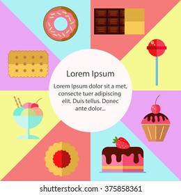 Sweets vector set