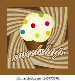 Sweetshop with muffin.