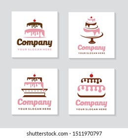 Sweety Cake Logos Collection Pack Set