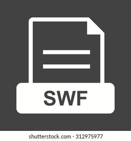 SWF, file, format icon vector image. Can also be used for file format, design and storage. Suitable for mobile apps, web apps and print media.