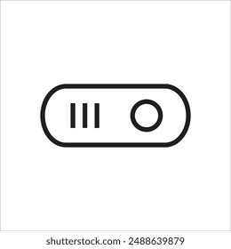 swicth button vector icon line template