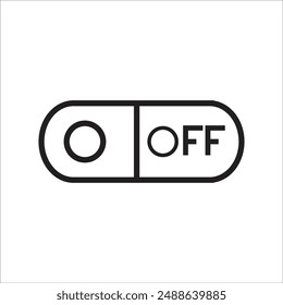 swicth button vector icon line template