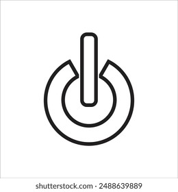 swicth button vector icon line template