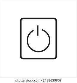 swicth button vector icon line template