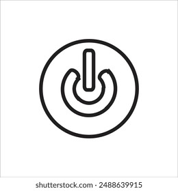 swicth button vector icon line template