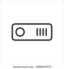 swicth button vector icon line template