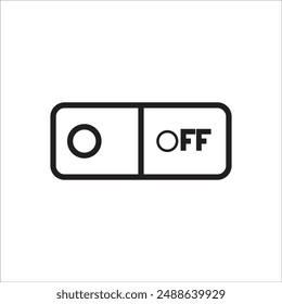 swicth button vector icon line template