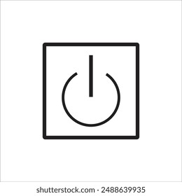 swicth button vector icon line template