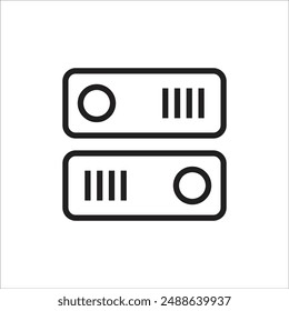 swicth button vector icon line template