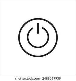 swicth button vector icon line template