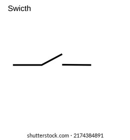 swicth electrical symbol icon, electrical switch