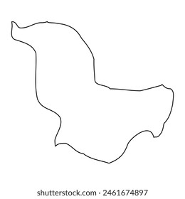 Swieqi District map, administrative division of Malta. Vector illustration.