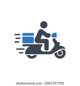 Swift Delivery Icon On White Background