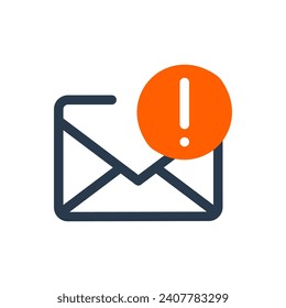 Ilustración de iconos del vector de correo electrónico de Swift para comunicación instantánea