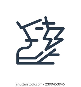 Swift Fast Movement Superhero Vector Icon Illustration