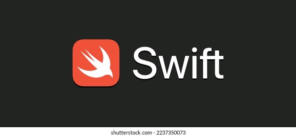 Swift finance cryptocurrency SWIFT token, Cryptocurrency logo on isolated background with text.