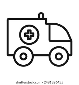 Swift Medical Response Ambulance Icon for Emergency Situations