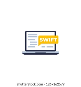 Swift programming, vector icon