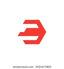 Swift Strike C D Hexagon Arrow Logo Design Vector