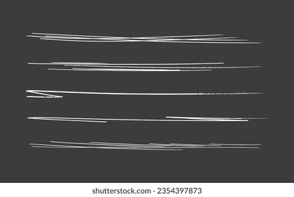 Swift giró y cruzó los tintes.
Conjunto de líneas de resaltado y firmas.
Marcadores de trazo de pincel o elementos gráficos vectoriales de tinta.Doodle.