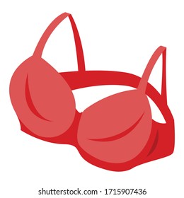 Swim bra icon. Isometric of swim bra vector icon for web design isolated on white background