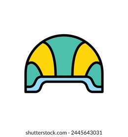 Swim Cap Icon Vector Illustration