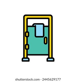 Swim Changing Room Icon Vector Illustration
