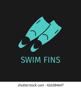 Swim fins icon