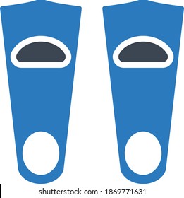 Swim fins icon vector illustration 