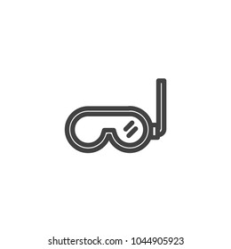 swim glass icon vector