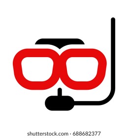 Swim glasses icon