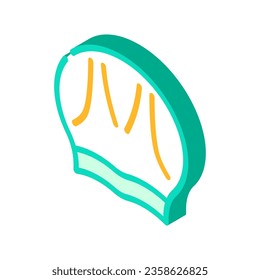 swim hat cap isometric icon vector. swim hat cap sign. isolated symbol illustration