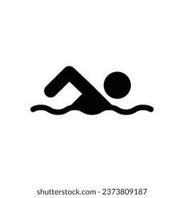 Swim icon in trendy flat style isolated on background. Swim icon Vector illustration.