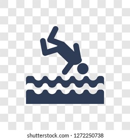Swim icon. Trendy Swim logo concept on transparent background from Gym and Fitness collection