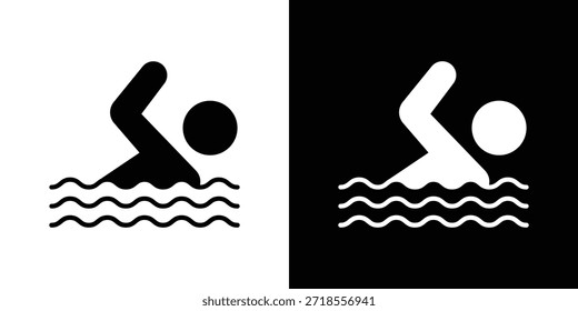 Swim icon vector illustration - high quality black style vector icons