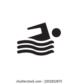 swim icon vector illustration symbol design