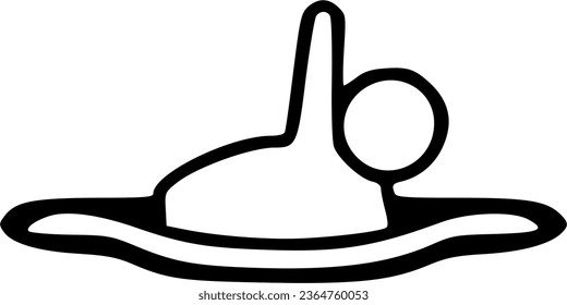 swim icon vector symbol design illustration