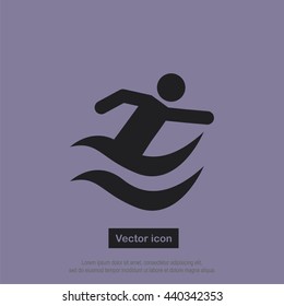  Swim icon.Vector