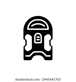 Nadar Kickboard Icono Relleno Ilustración vectorial