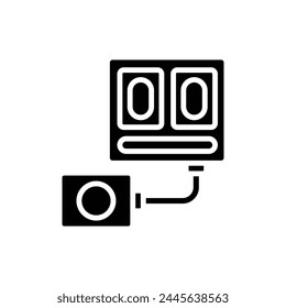 Swim Lap Counters Filled Icon Vector Illustration