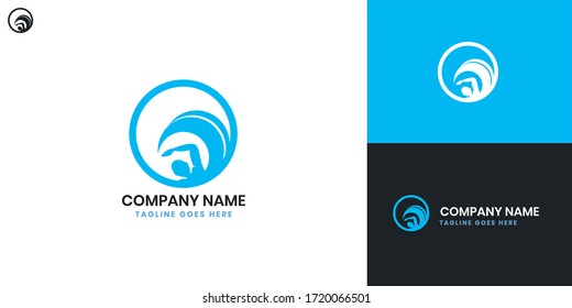 Swim logo - All elements on this template are editable with vector software, suitable for Sport Logo Business / Industry.