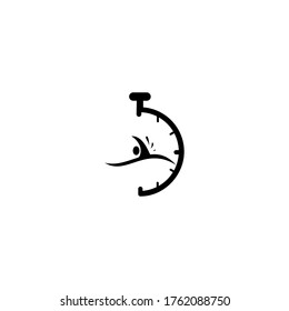 Swim logo template vector icon design. flat style trend modern logotype design vector illustration.