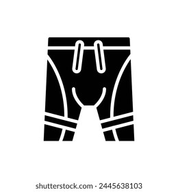 Swim Pants Filled Icon Vector Illustration