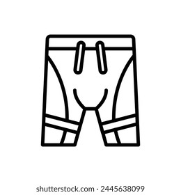 Icono de pantalones de baño Ilustración vectorial de contorno