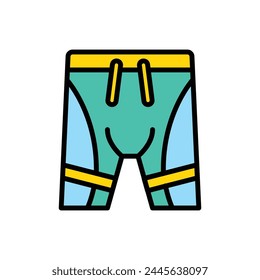 Swim Pants Icon Vector Illustration